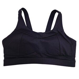 Running Womens Girl Black Sports Bra Size Medium   Supportive Straps
